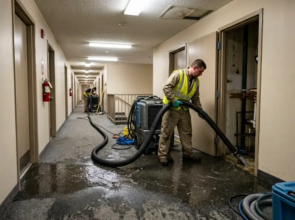 multi-unit-apartment-hallway-f-005 — frequently asked questions, Emergency Burst Pipe Water Extraction & Removal in Campbell…